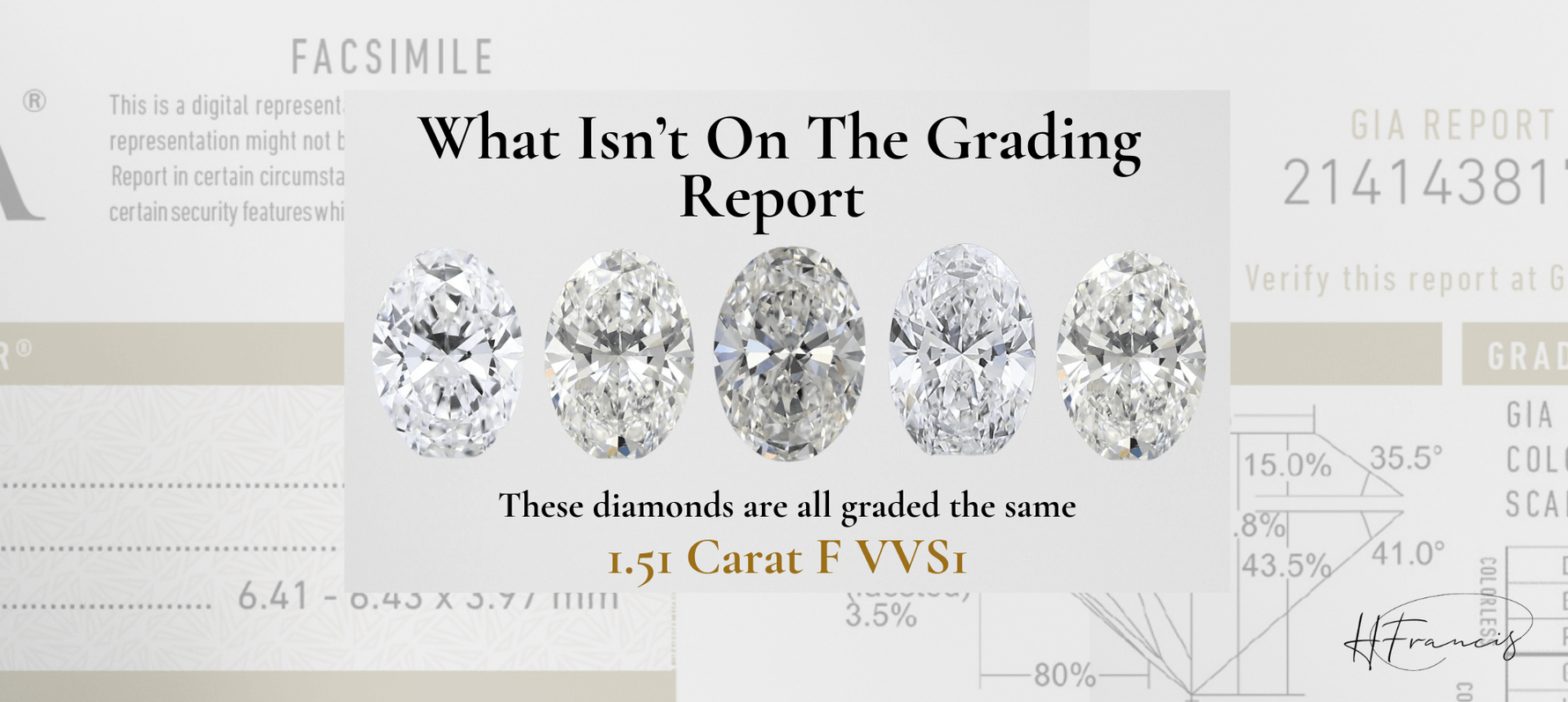 What isn’t graded for - Limits of diamond grading