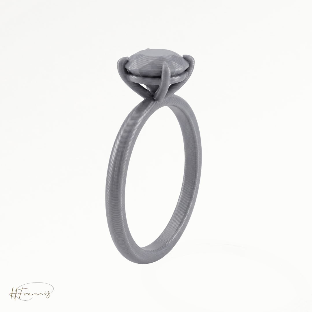 Classic Solitaire Try-On Ring