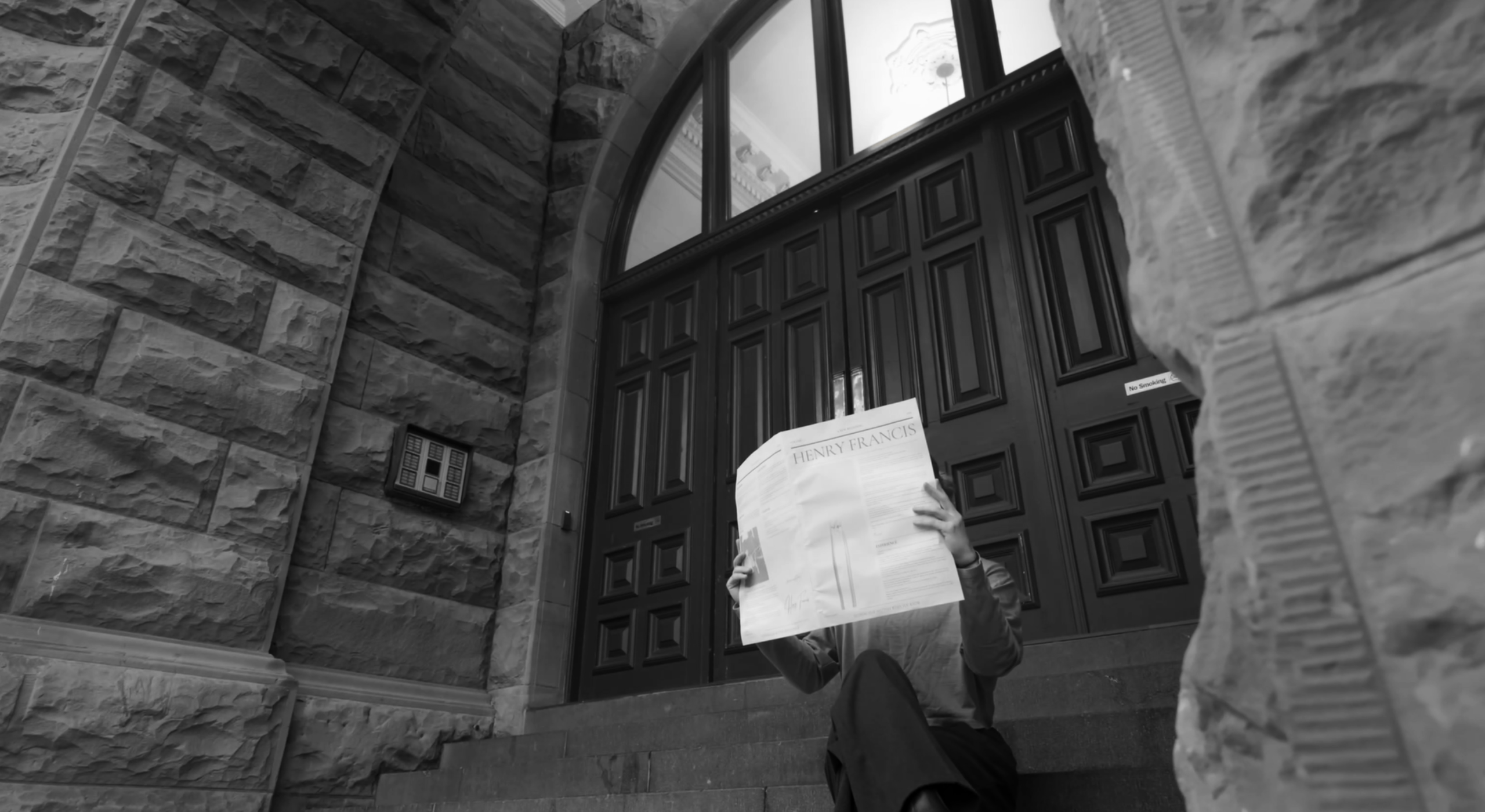 Henry-Francis-Newspaper-Reading