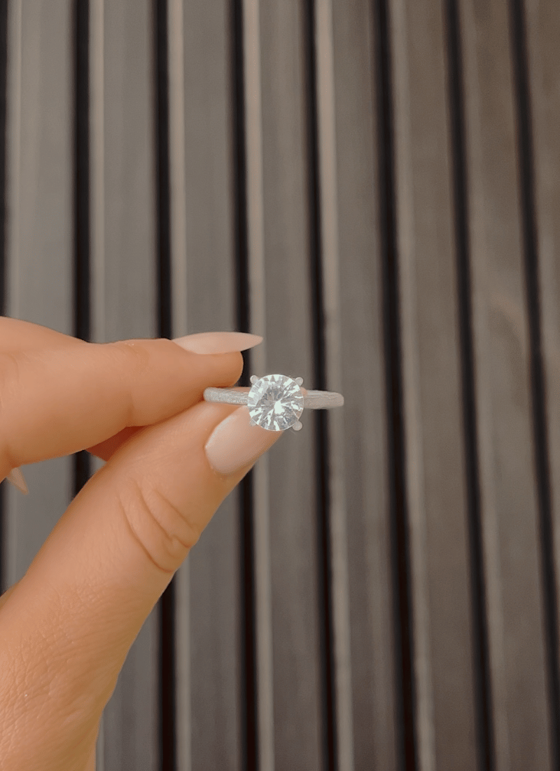 3D printed round engagement ring model by Henry Francis