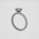 3D printed round engagement ring model used for at-home try-on